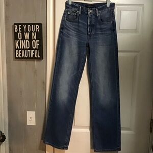 Lucky Brand High Rise Wide Leg Jeans. Size 24
